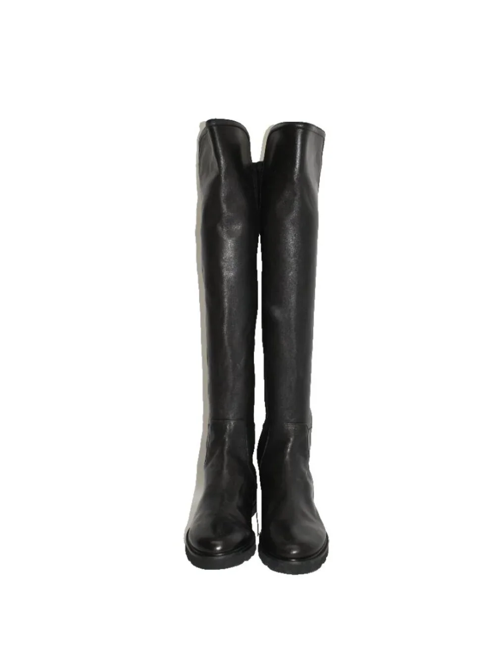 $950 STUART WEITZMAN Lift Over-The-Knee Leather Combat Boot LOWLAND 6.5 (PC13)